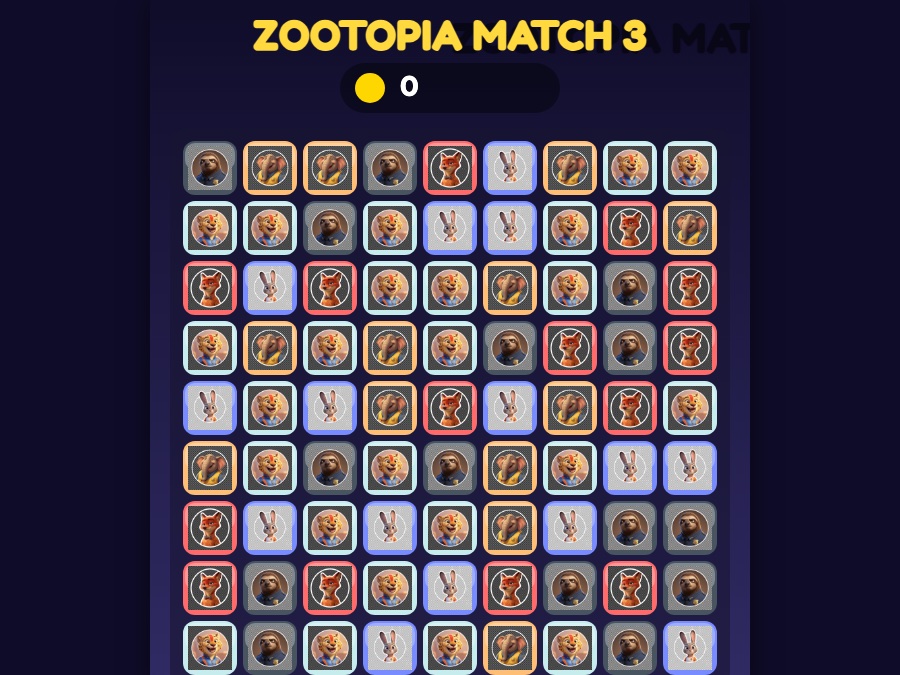 Zootopia Match 3 游戏首页缩略图